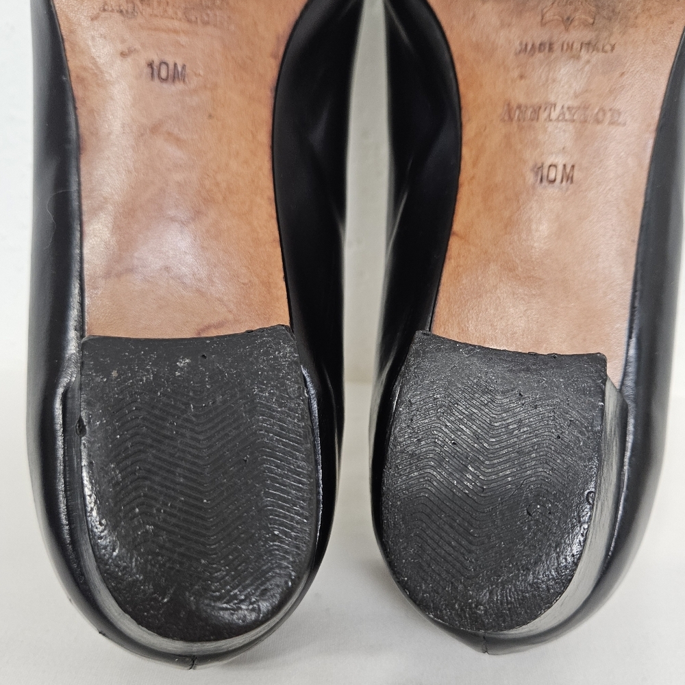 Ann Taylor Black Leather Mary Jane Pumps - Picture 14 of 14